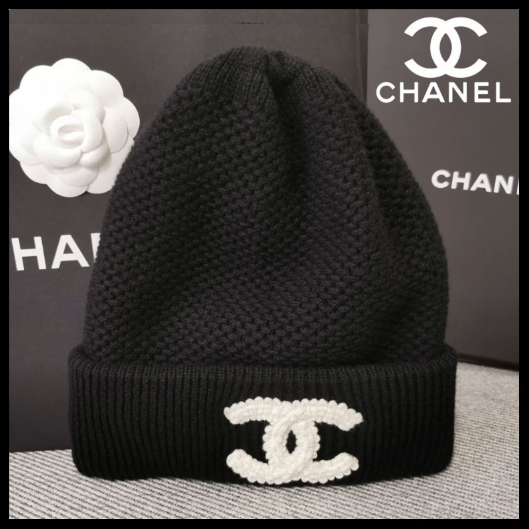 CHANELビーニーシャネルニット帽 CHANEL】大人気！シャネル ニット帽