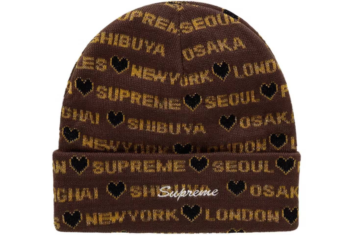 シュプリーム☆ハートビーニー☆ニット帽☆Hearts Beanie (Supreme