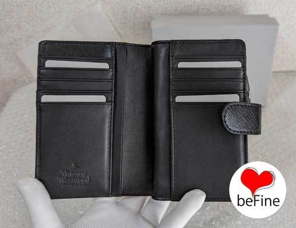 Vivienne Westwood ディアマンテ オーブ フラップ 二つ折り財布