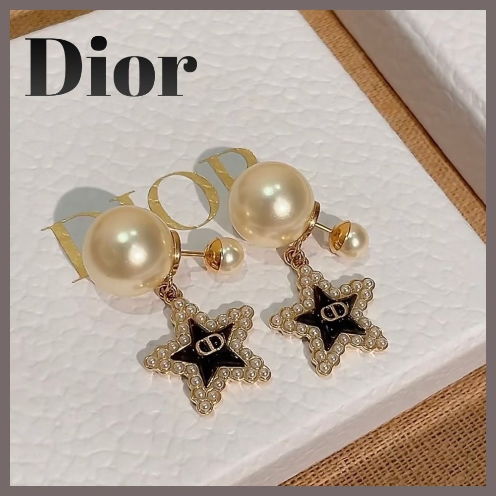 Dior パールと星型ピアス ディオール ピアス Dior パールと星モチーフ
