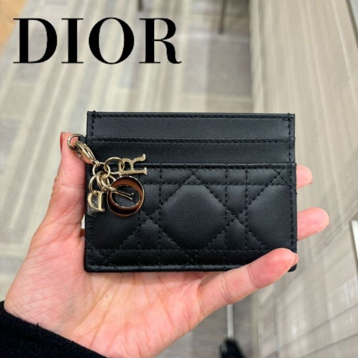 国内直営【DIOR】Lady Dior Freesia カードホルダー (Dior/カード