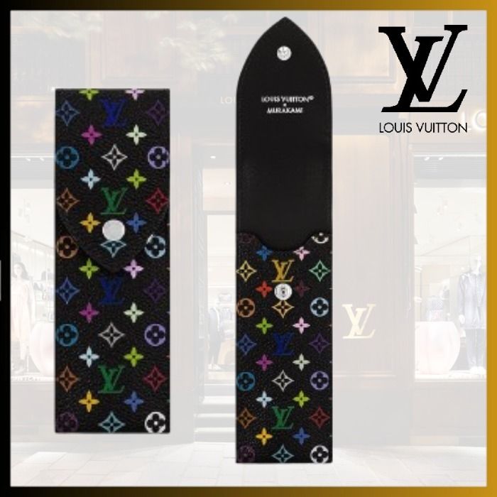 ギフトにも◎/華やか可愛い】Louis Vuitton×村上隆ペンケース (Louis