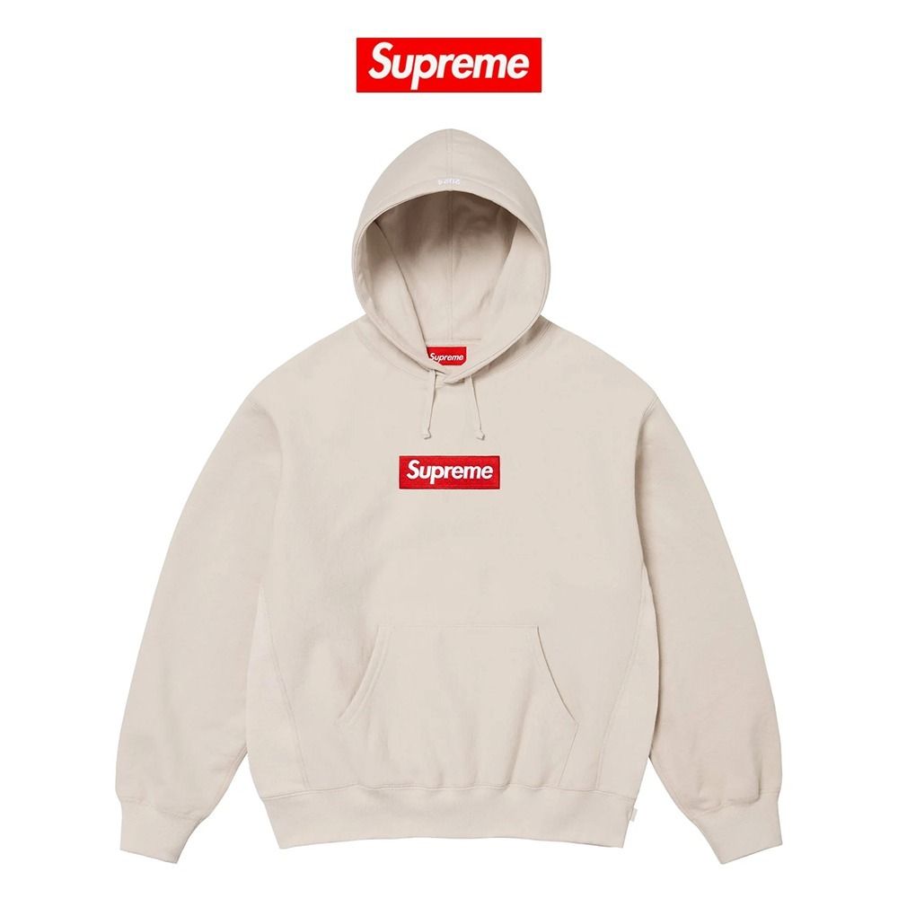 SUPREME】 Box Logo Hooded Sweatshirt Stone - 24FW (Supreme