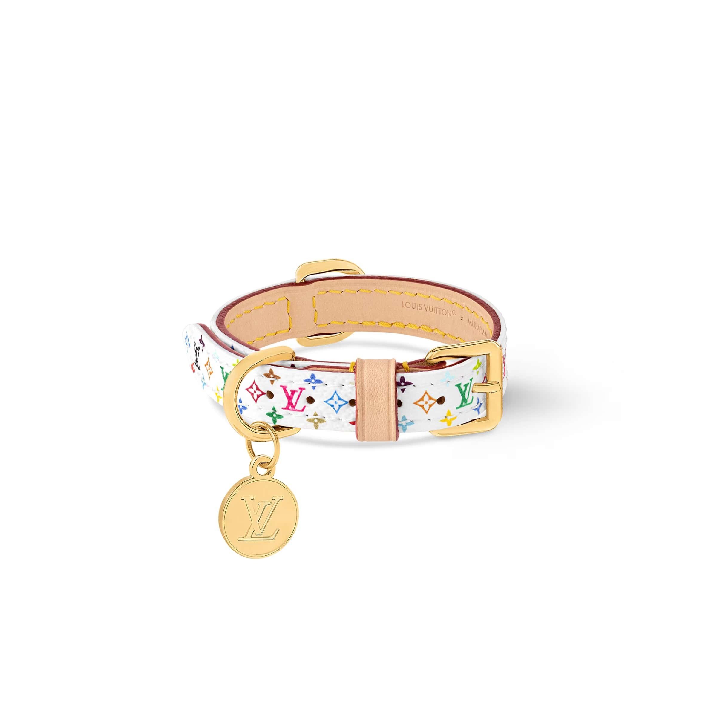 ルイヴィトン】LV x TM モノグラム ドッグ リード ＆ 首輪 XS (Louis