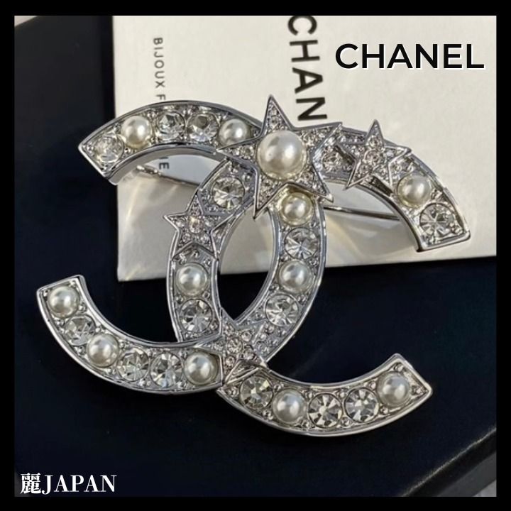 新品 新作 シャネル ブローチ プレゼント最適 CHANEL バイカラー
