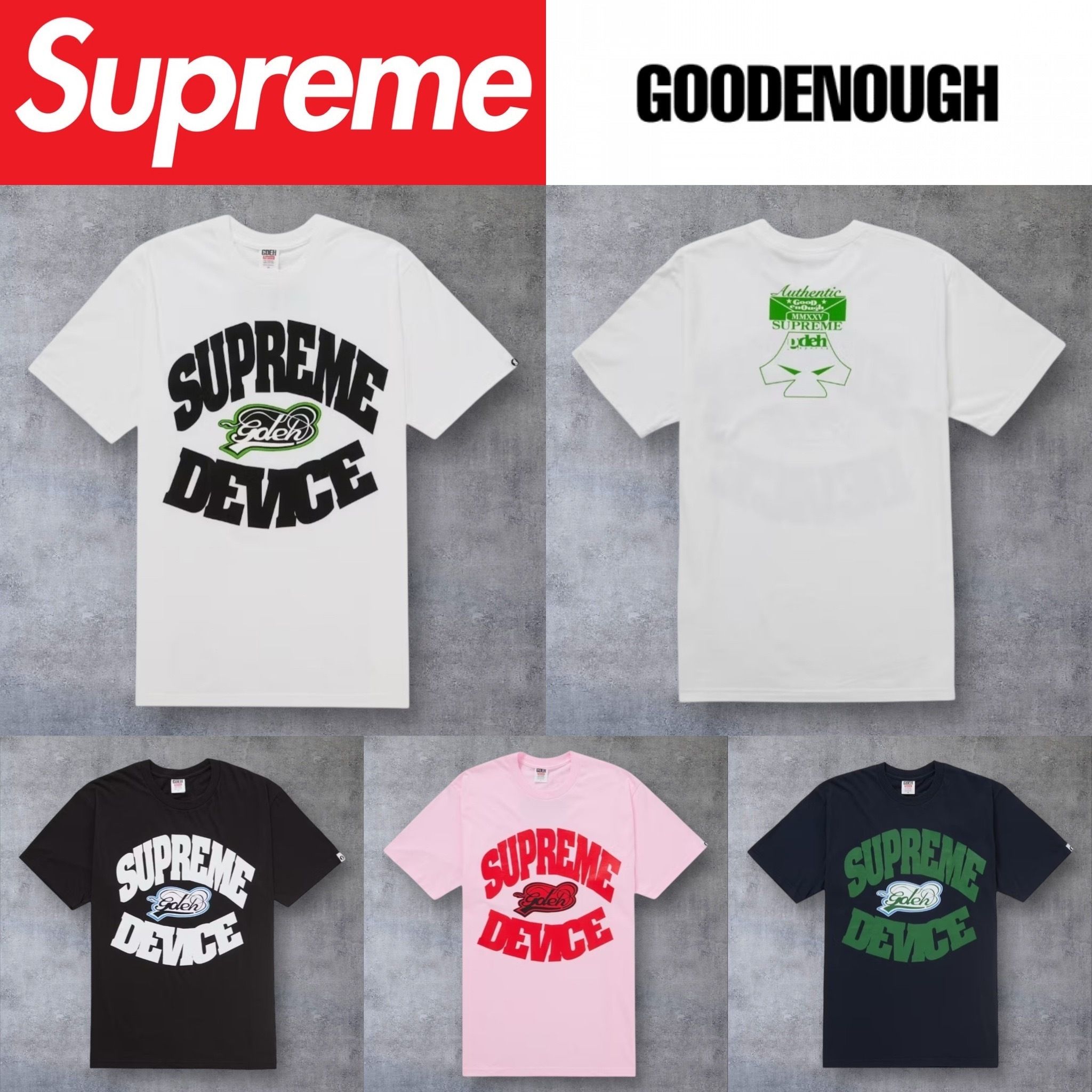 2025SS】Supreme GOODENOUGH Device Tee (Supreme/Tシャツ・カットソー