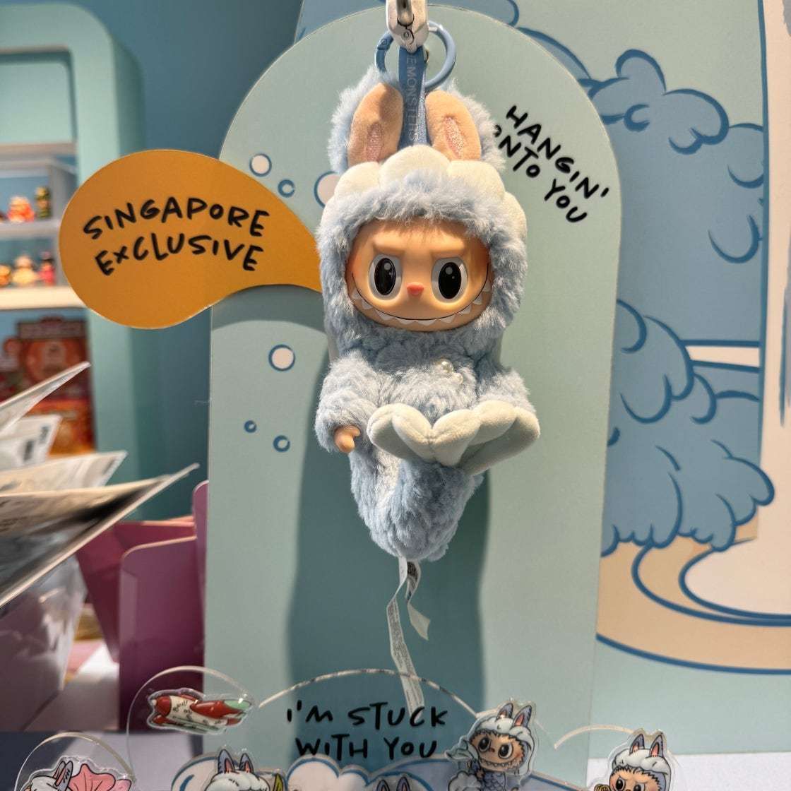 Labubu Hide and Seek In Singapore Series Vinyl Plush Pendant (POP