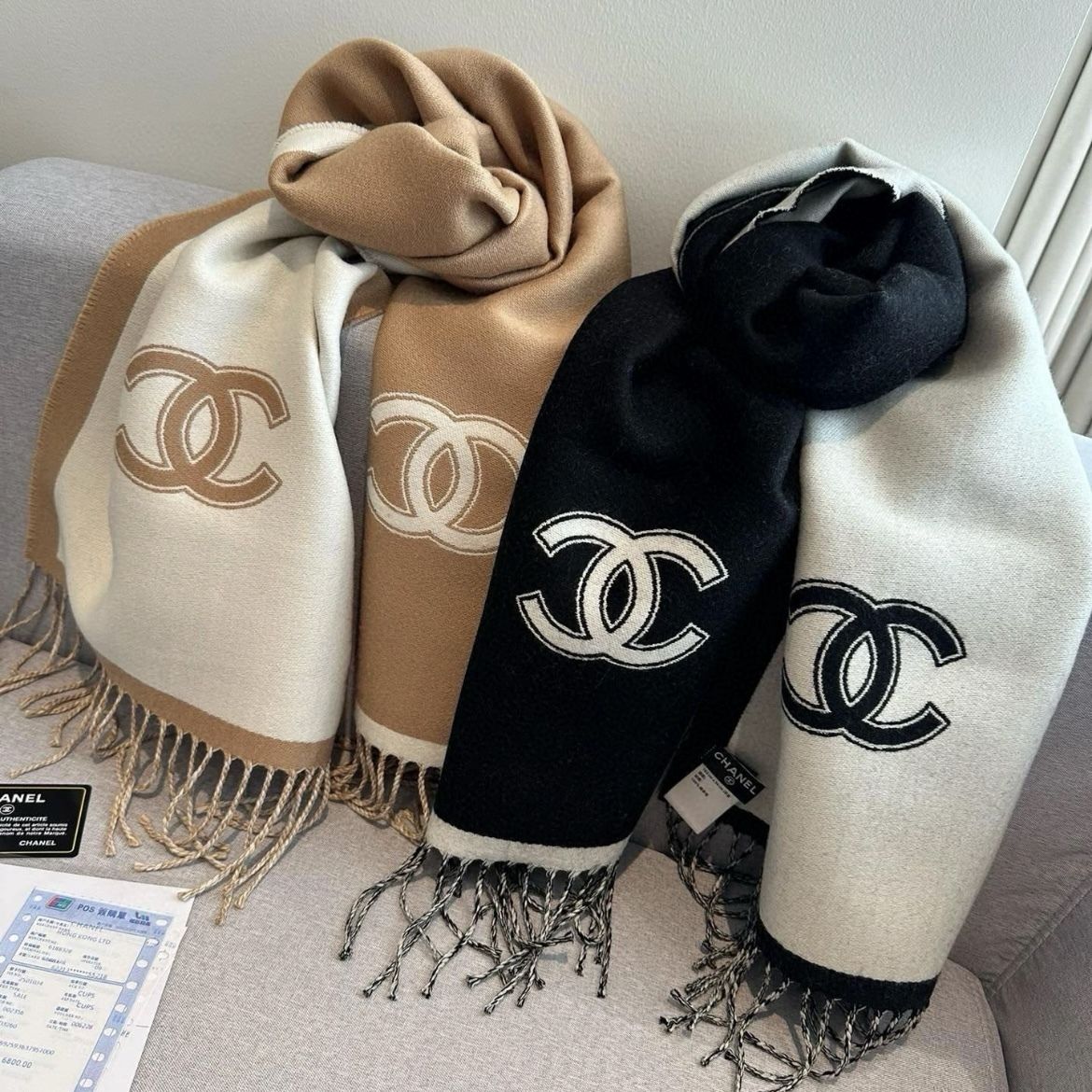 シンプルで使いやすい♪】CHANEL マフラー ストール (CHANEL/マフラー