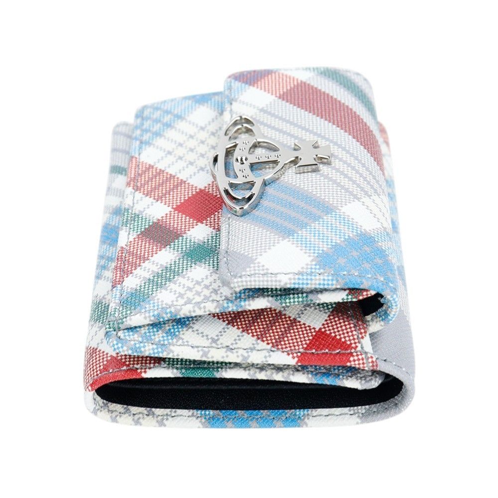 Vivienne Westwood ミニ財布 三つ折り チェック ミニウォレット