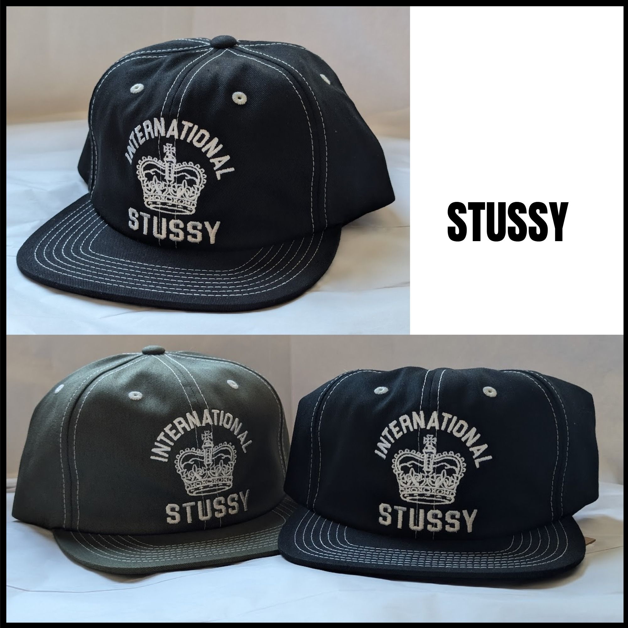 国内発送【STUSSY】MID-DEPTH INTERNATIONAL CROWN STRAPBACK (STUSSY