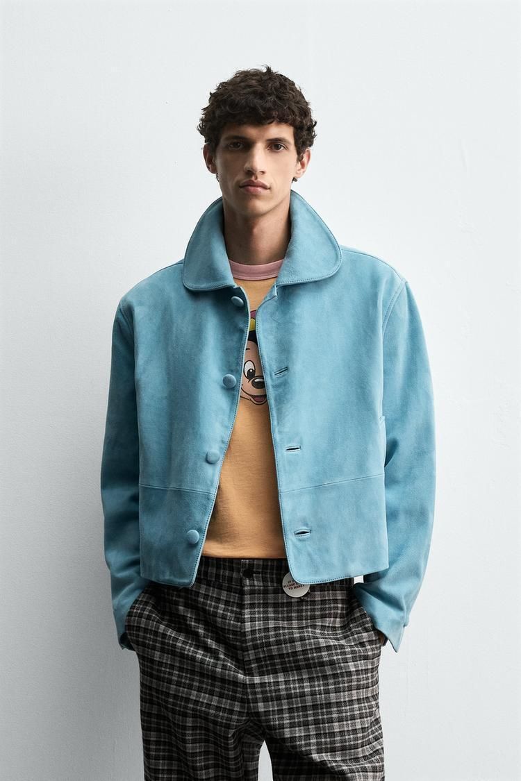 レザー スエード ジャケット HARRY LAMBERT FOR ZARA X DISNEY (ZARA