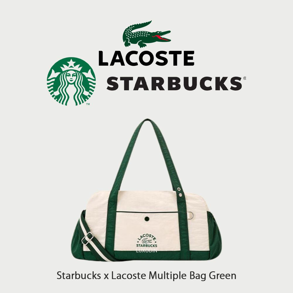 Starbucks x Lacoste Multiple Bag Green ☆人気 (Starbucks/バッグ