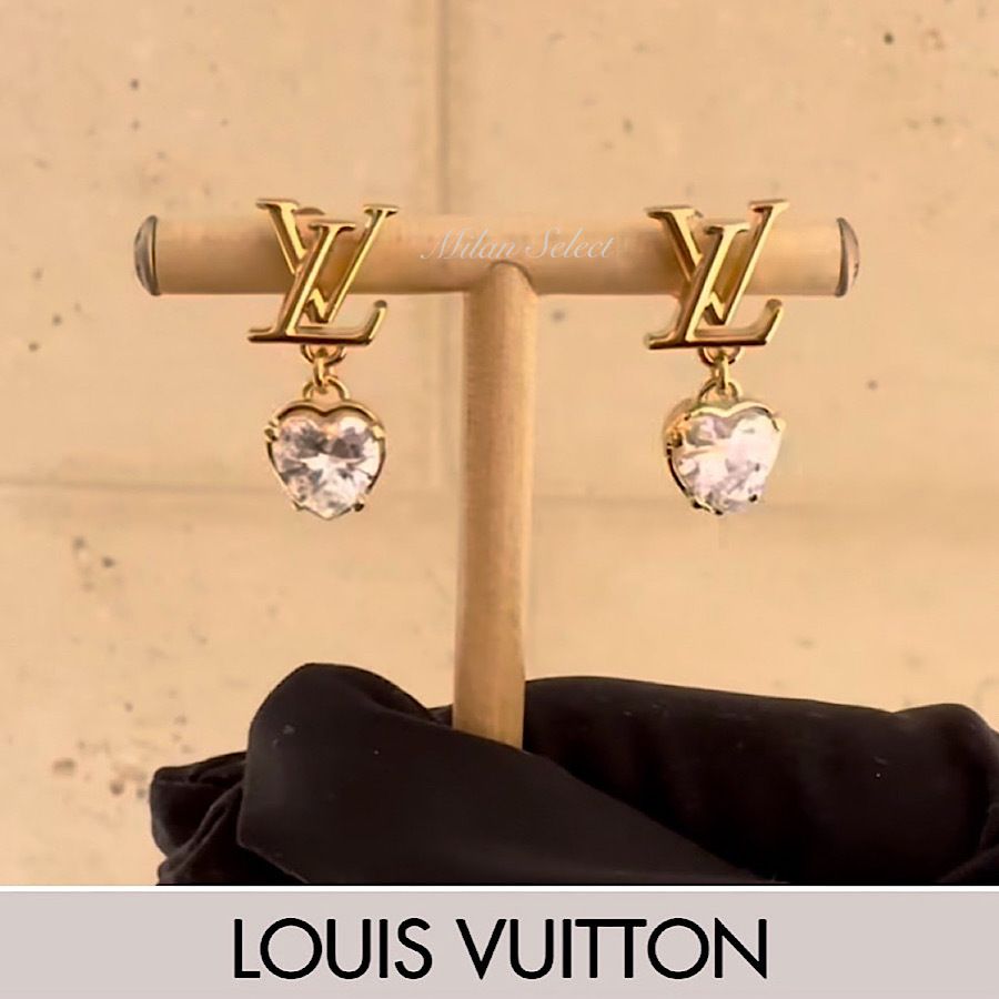 ギフトに》LOUIS VUITTON ピアス・LV アイコニック ハート (Louis