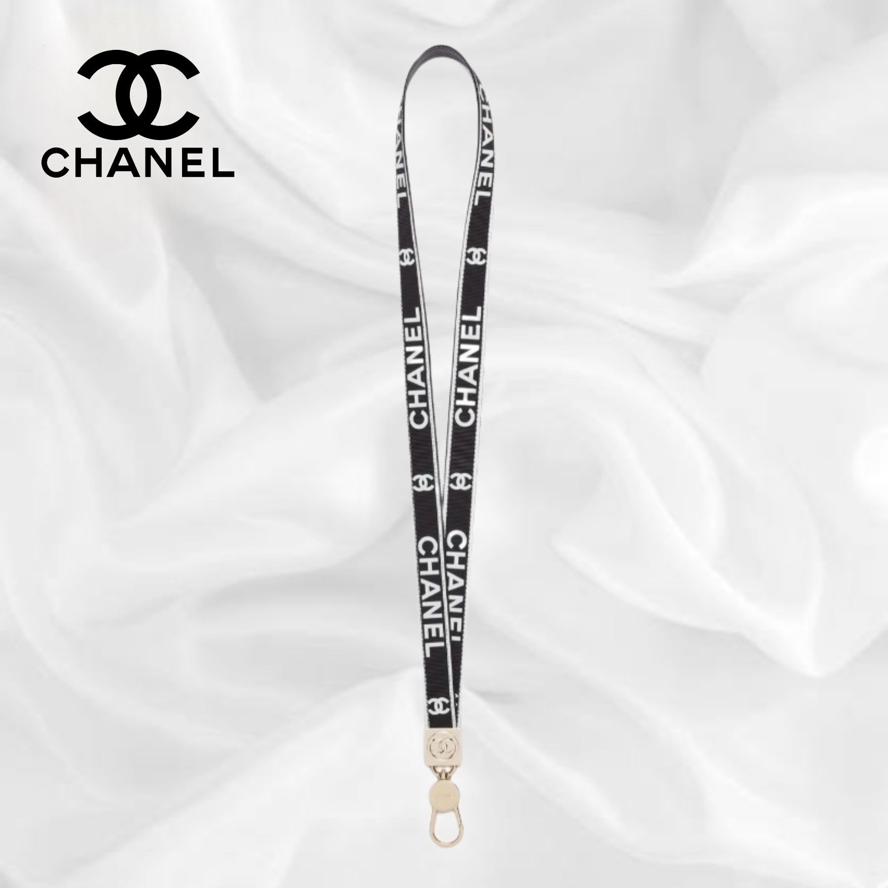 CHANEL】ネックストラップ ロゴ ユニセックス 便利 スマホ (CHANEL