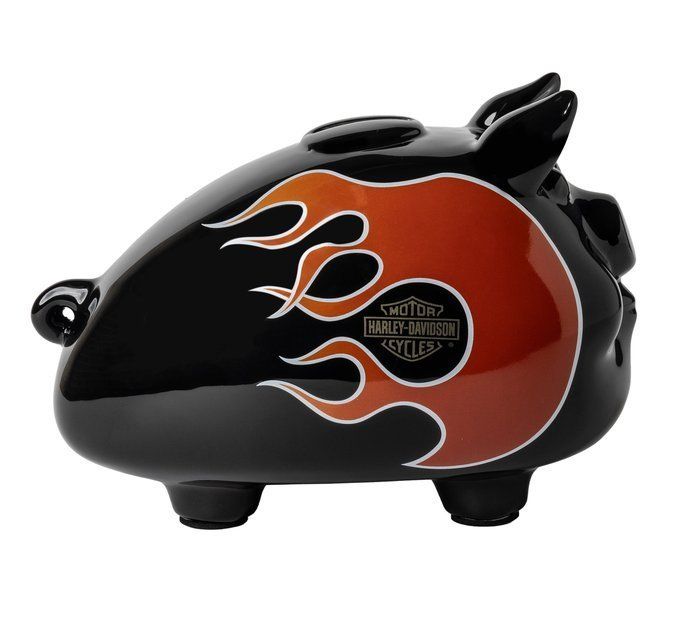 Harley Davidson 豚型貯金箱 1980 Tank Flames Hog Bank | Harley