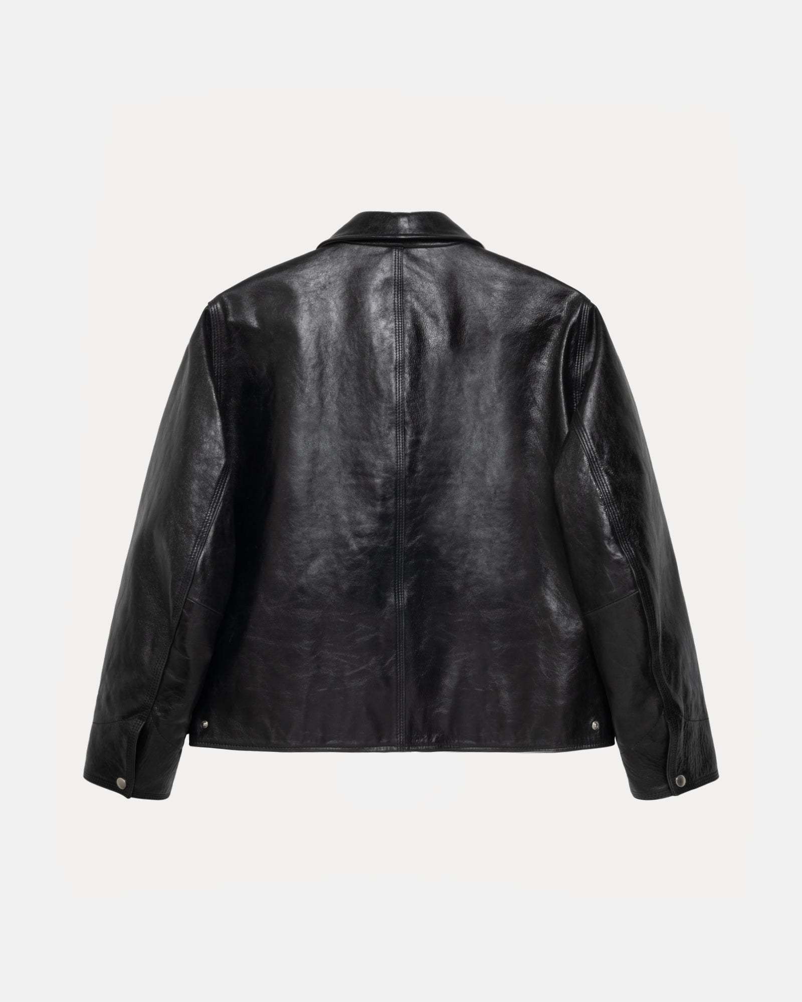 ジャケット・アウター AW25 Stussy biker leather jacket S Biker