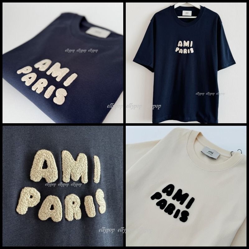 AMI PARIS Paris Logo Patch Short Sleeve アミパリス Tシャツ (AMI
