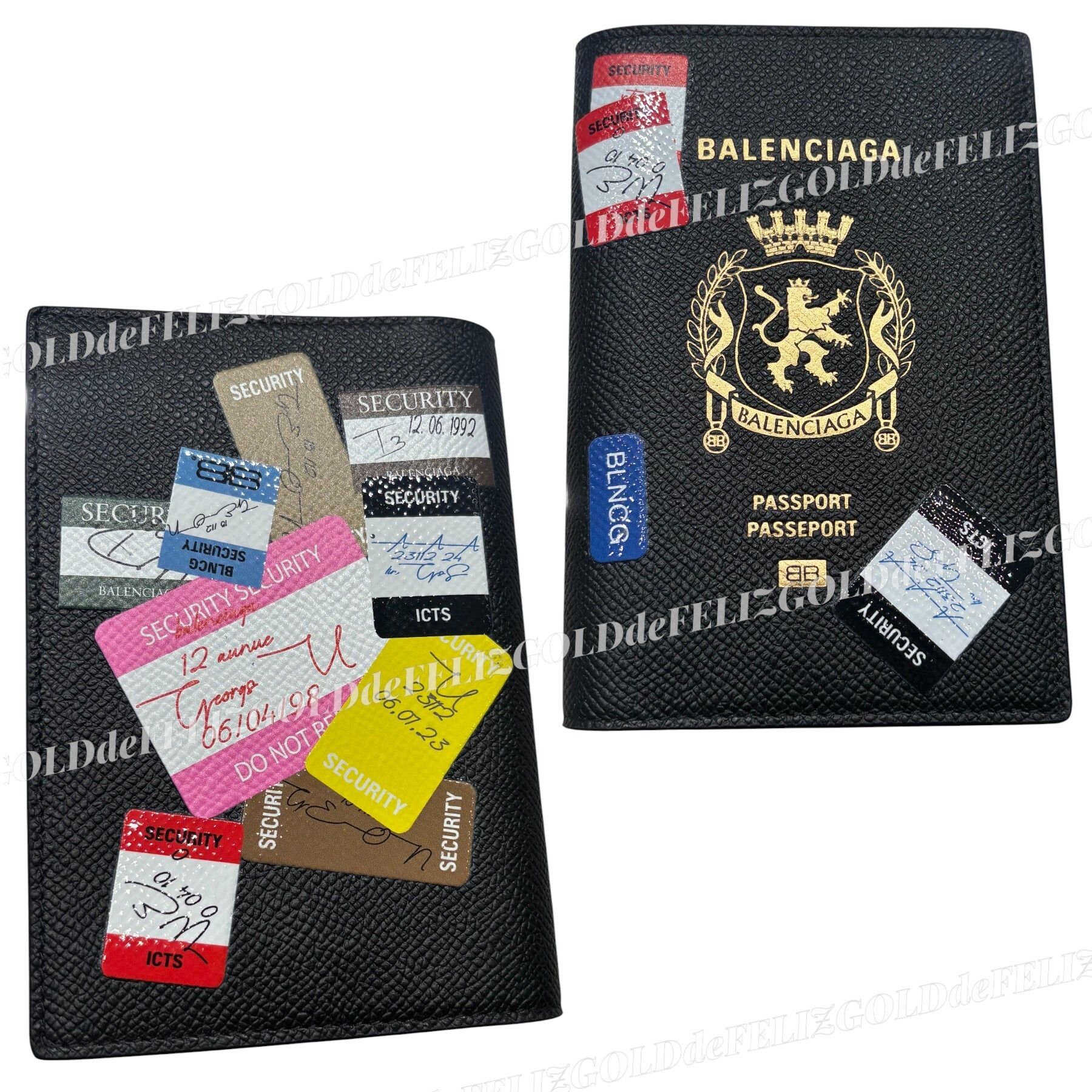 すぐ届く デザインおしゃれ♪ バレンシアガ パスポート ホルダー