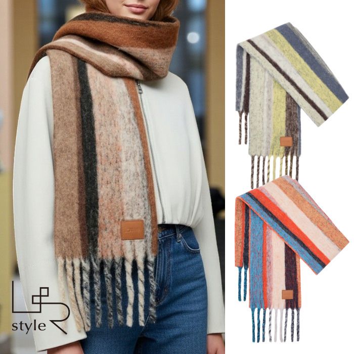 LOEWE】アルパカ&ウールブレンド スカーフ (LOEWE/マフラー・ストール