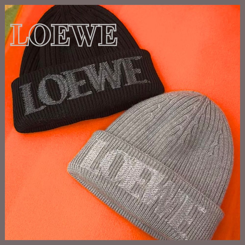 飾らない上質感、LOEWEの冬定番。】LOEWE ニット帽 (LOEWE/ニット