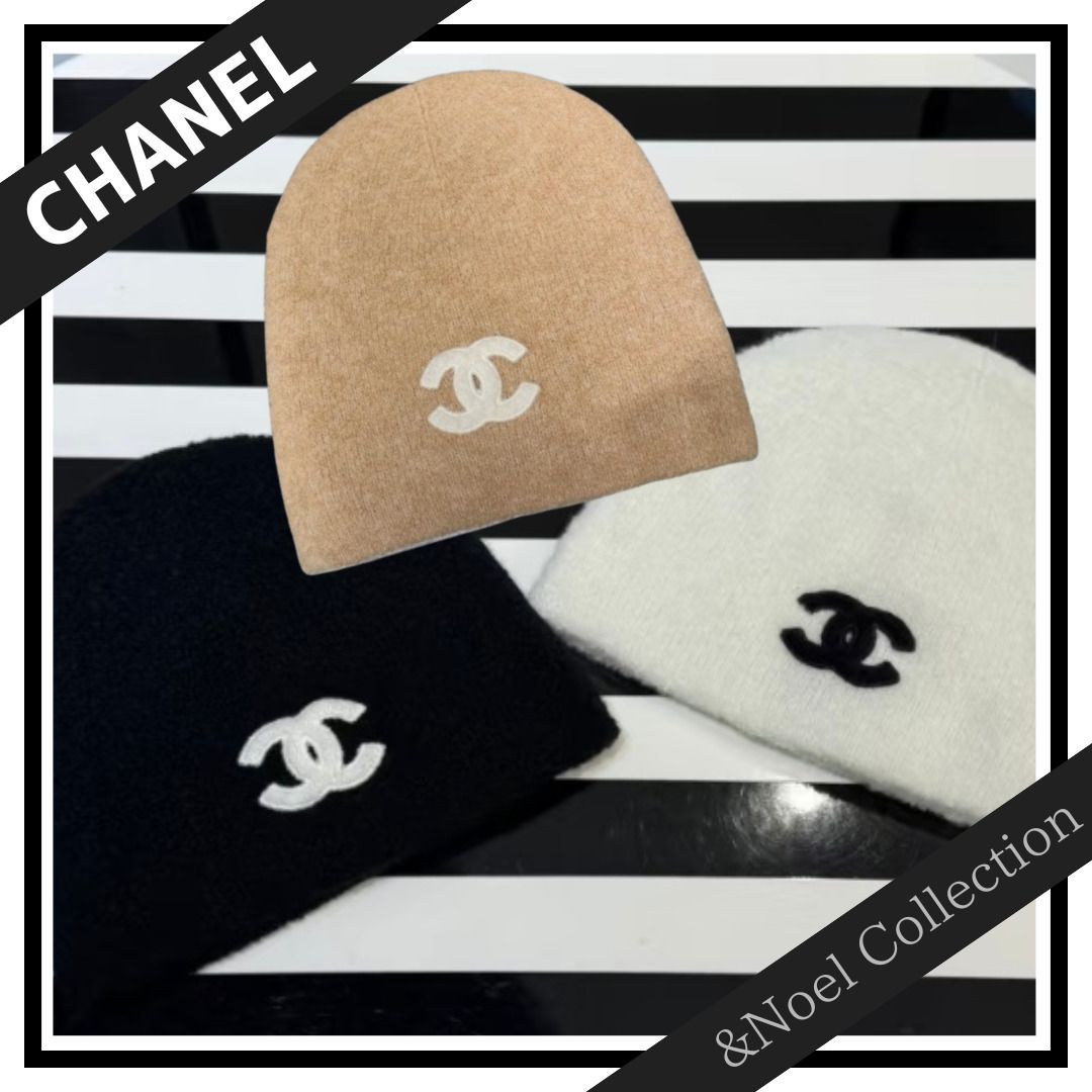 完売必至♢シンプル】CHANEL *ビーニー ニット帽 (CHANEL/ニット