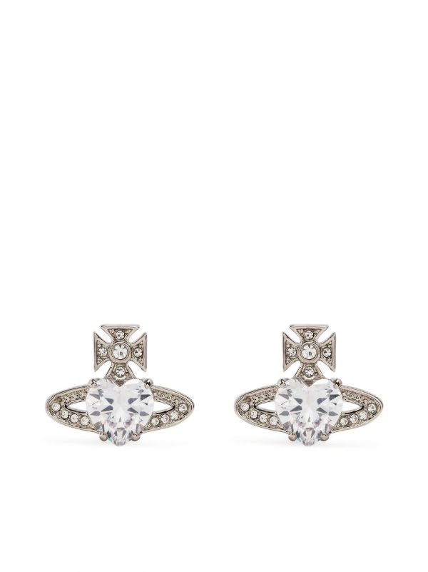 Vivienne Westwood Ariella クリスタル ピアス | シルバートーン