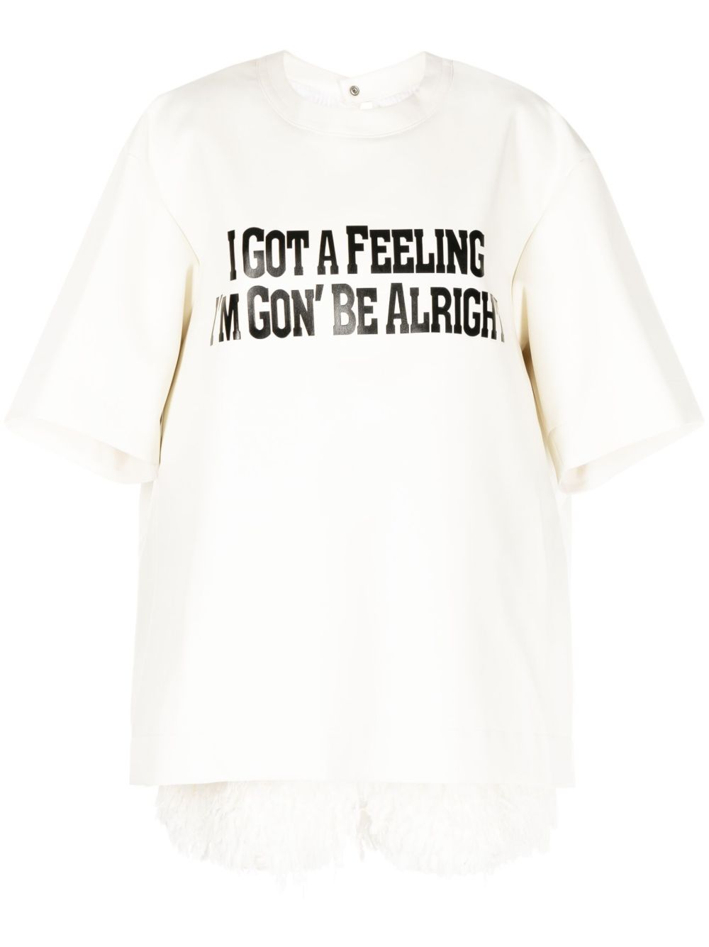 Sacai I Got A Feeling レイヤード Tシャツ | ホワイト | FARFETCH JP