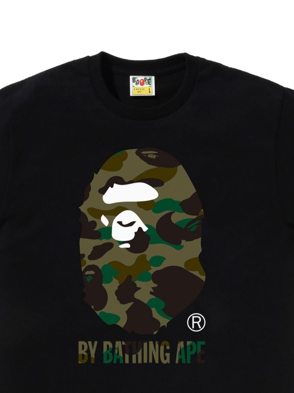 A BATHING APE® カモフラージュ Tシャツ | ブラック | FARFETCH JP