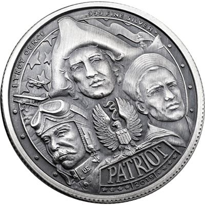 2019 Patriot 1 oz Silver Round - World War I Antique
