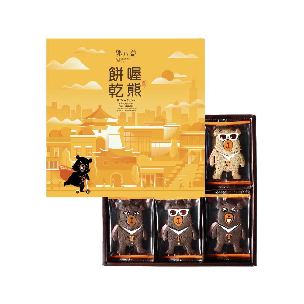 郭元益】オーベア クッキー(24枚入り/箱) 郭元益