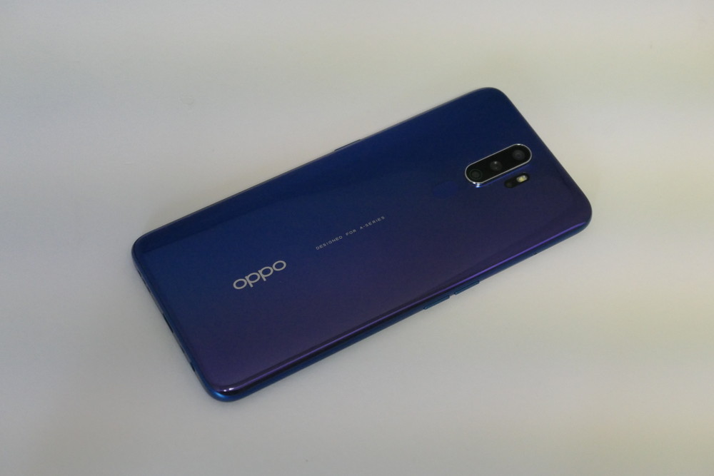OPPO A5 2020 スマートフォン グラデーションブルー 本体 4眼カメラ
