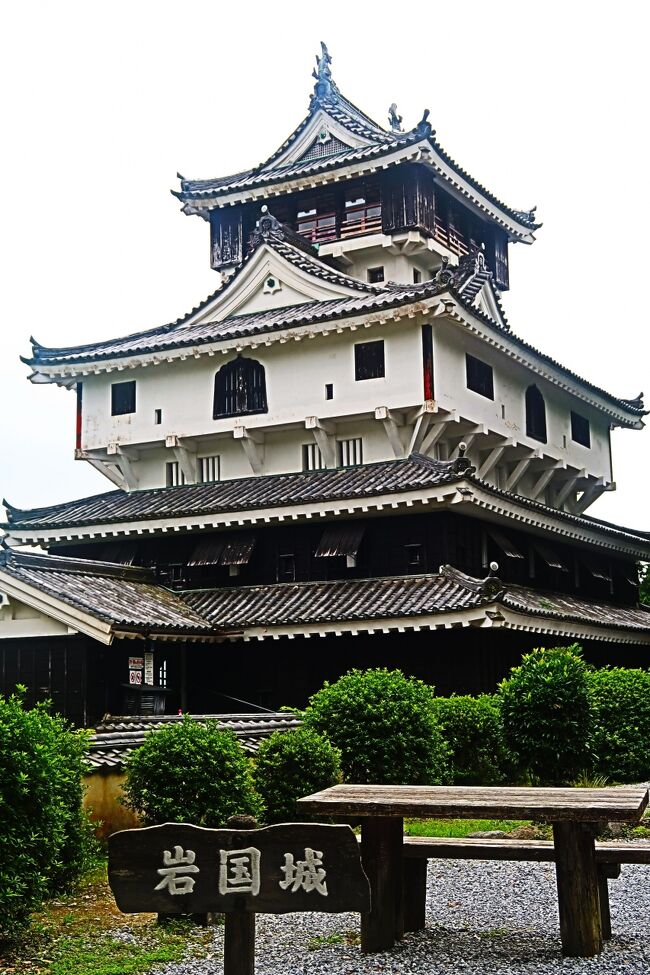 山口/岩国-7 岩国城 復興天守-1962年築 ☆展望台～錦帯橋/城下町