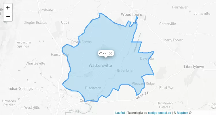 21793 ZIP Code - United States