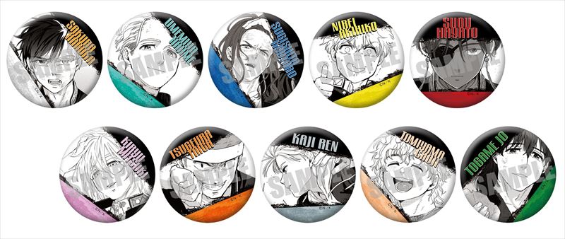 01 梅宮一 ジュエリー缶バッジ WIND BREAKER 原作絵 梅宮一 WIND