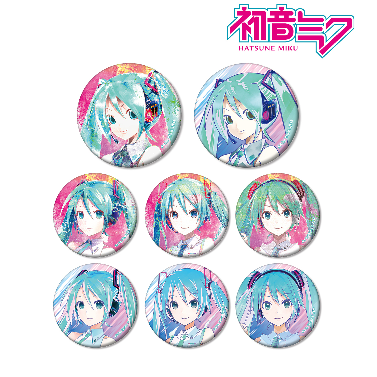 初音ミク_トレーディング Ani-Art 第3弾 マット缶バッジ(単位/単品