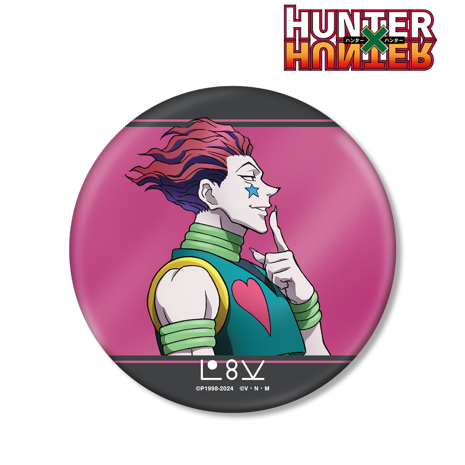 ハンターハンター ヒソカ 缶バッジ グラフアート HUNTER×HUNTER