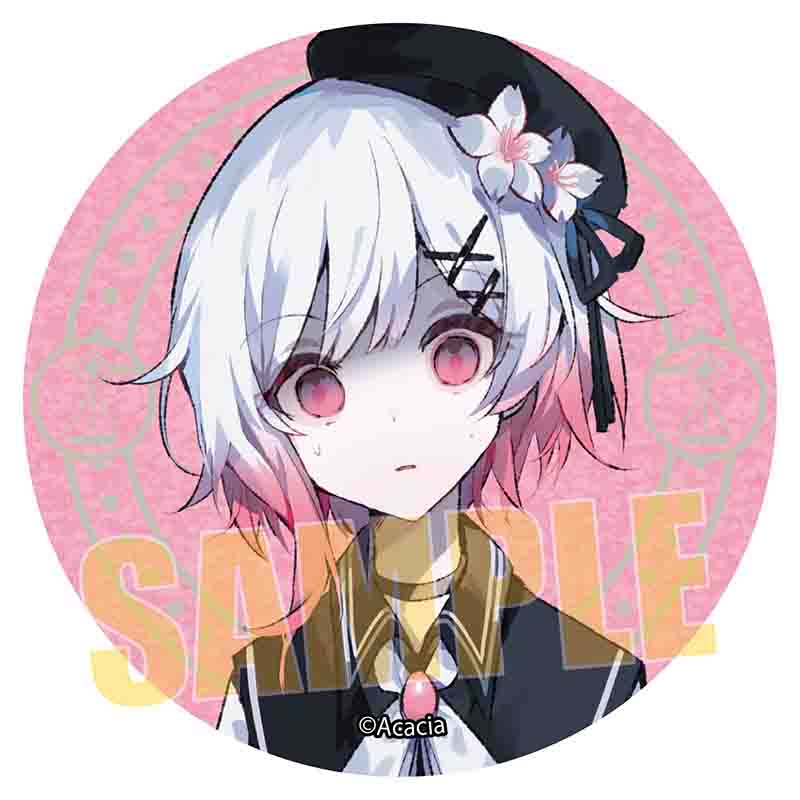 魔法少女ノ魔女裁判 桜羽エマ 缶バッジ サイン 希少 魔法少女ノ魔女