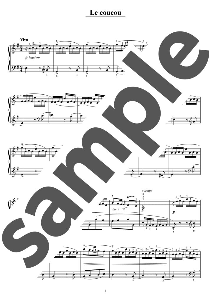 ピアノ楽譜】「森の情景」より森の入り口 / R.Schumann（ソロ / 中級）