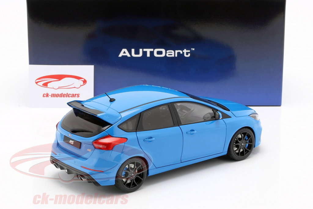 AUTOart 1:18 Ford Focus RS year 2016 nitrous blue 72953 model car