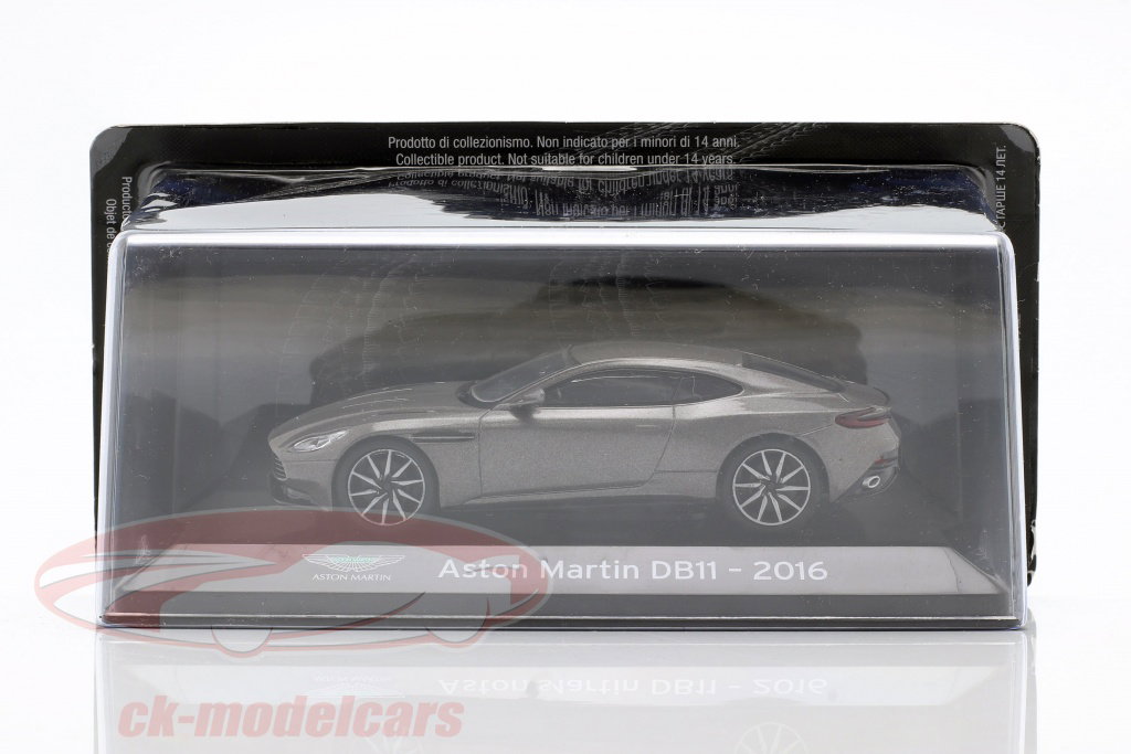 Altaya 1:43 Aston Martin DB11 建設年 2016 灰色 メタリック