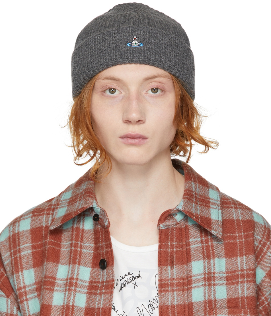 Vivienne Westwood Grey Sporty Beanie Vivienne Westwood