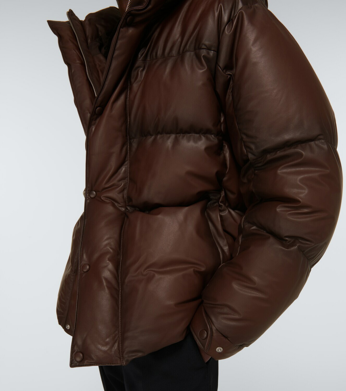 Berluti Patina leather down jacket Berluti
