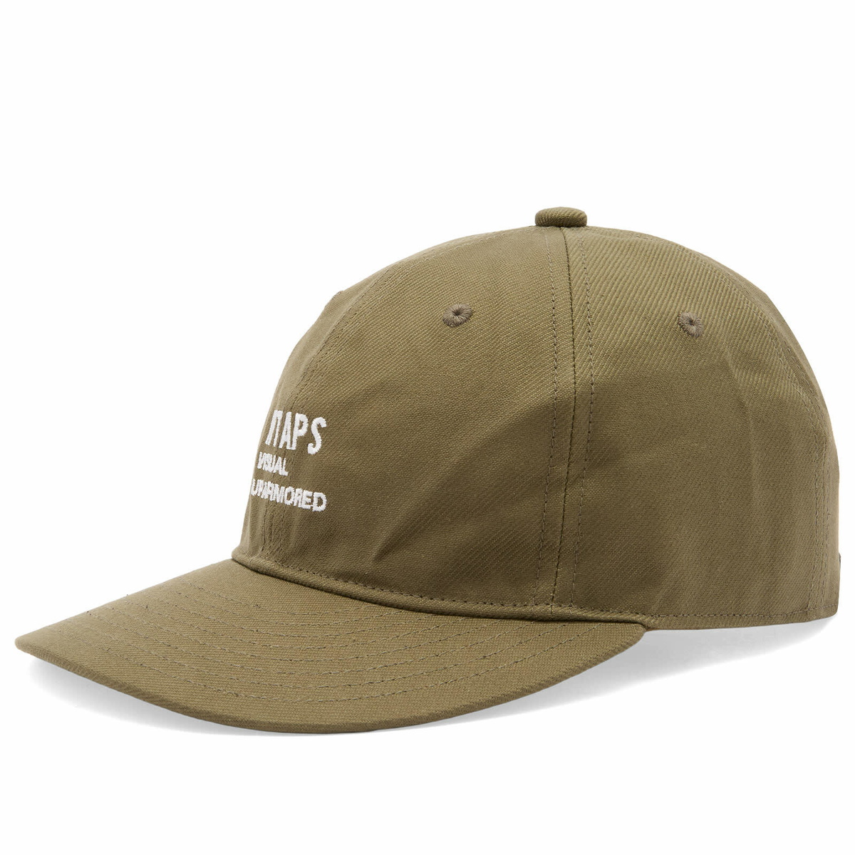 WTAPS Men's 02 Embroidered Logo 6 Panel Cap in Black WTAPS