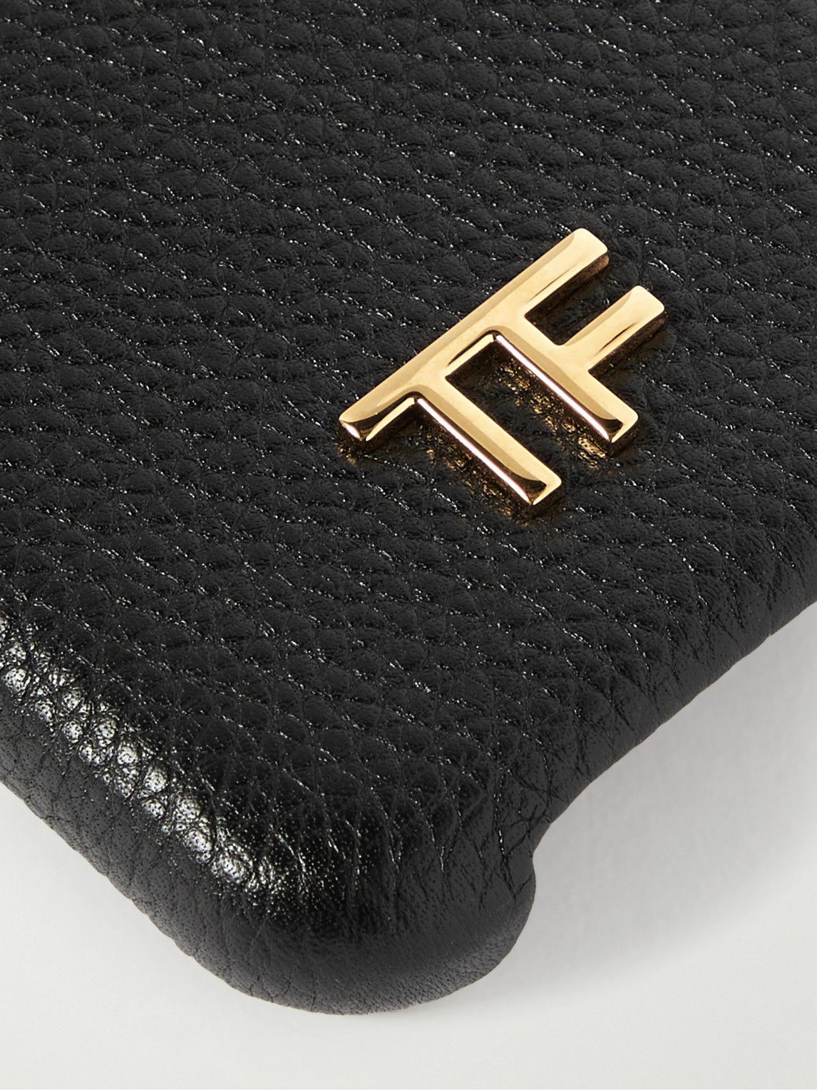 TOM FORD - Logo-Embellished Full-Grain Leather iPhone 13 Pro Case