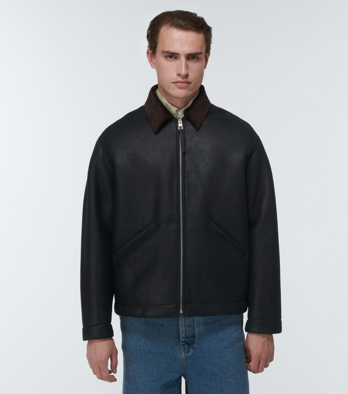 Loewe Leather and shearling jacket Loewe