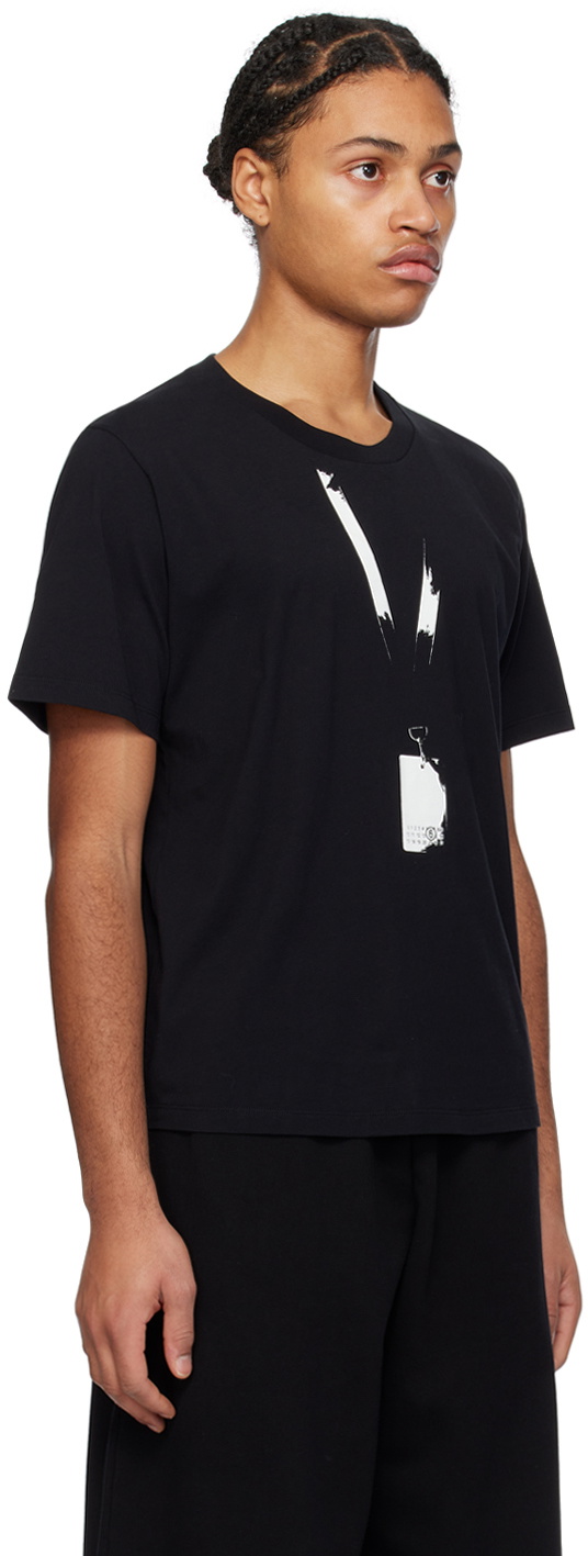 MM6 Maison Margiela Black Backstage Pass T-Shirt MM6 Maison Margiela