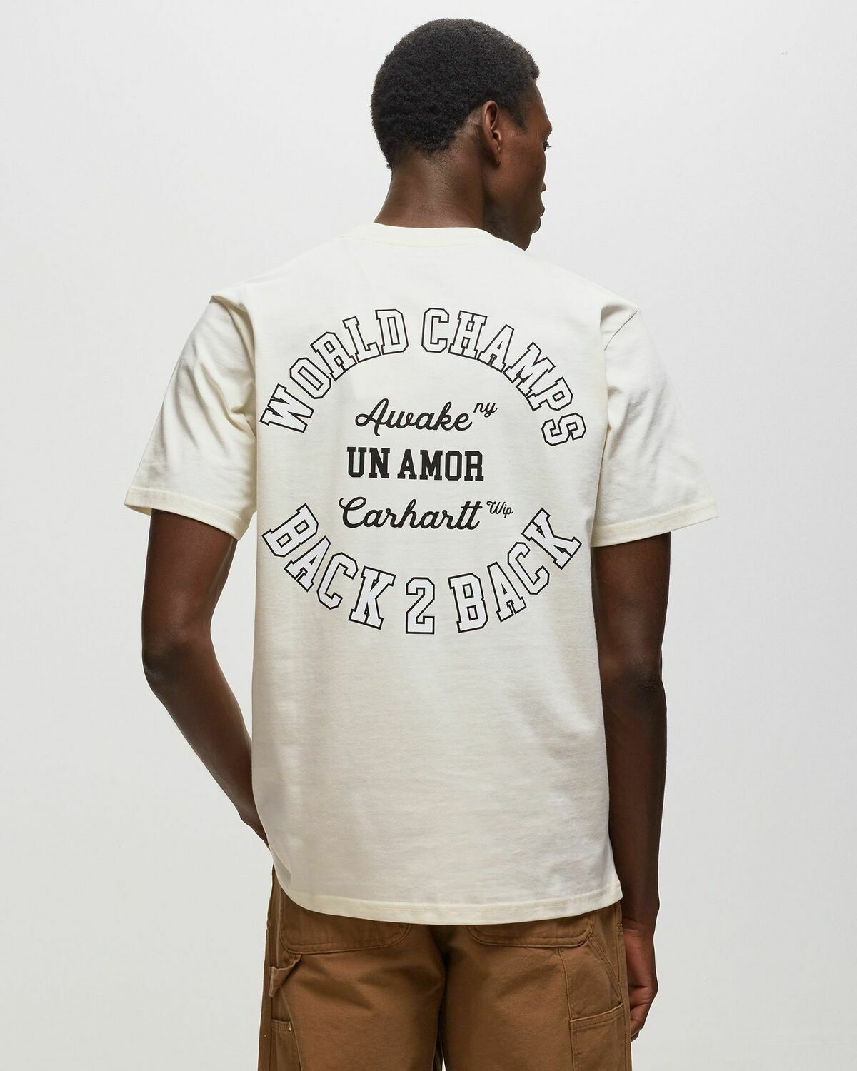 Awake Awake Ny X Carhartt Wip Pocket Tee White Shortsleeves Awake NY