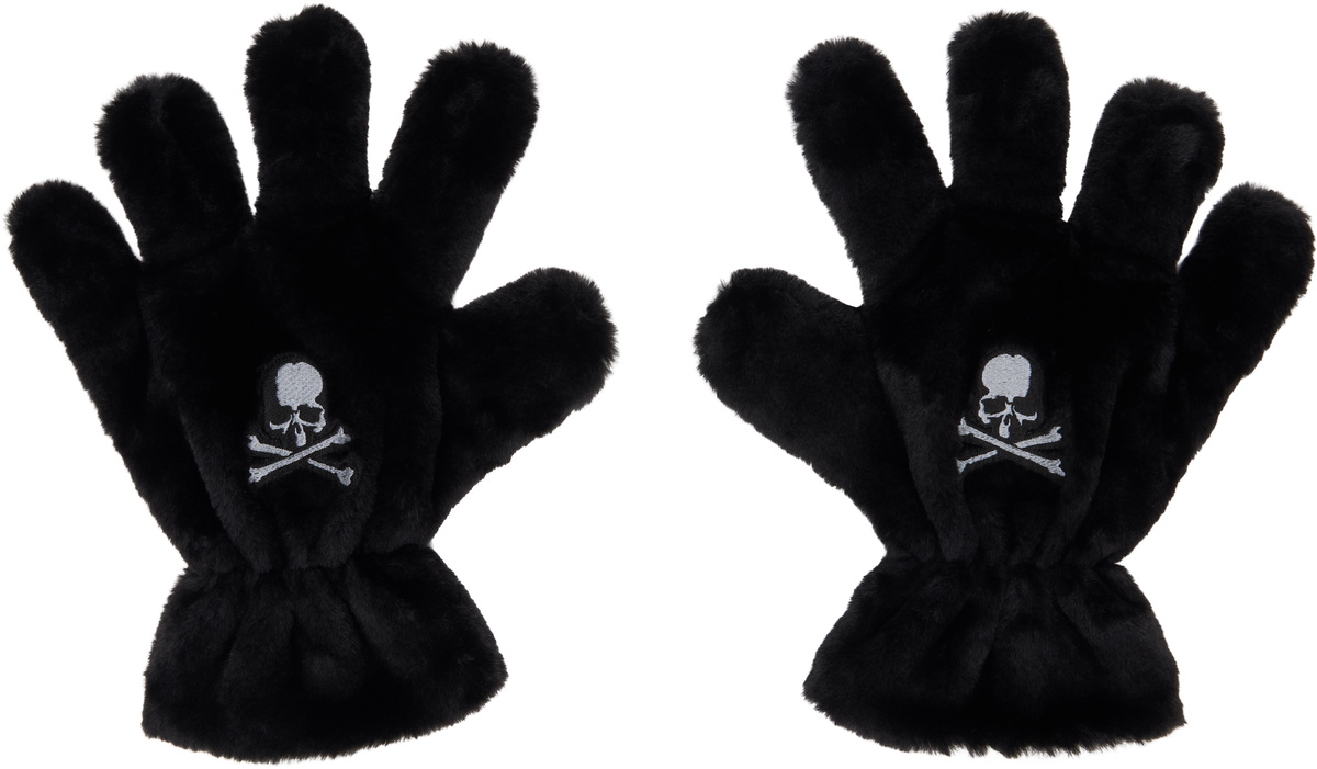 MASTERMIND WORLD Black Big Hand Gloves MASTERMIND WORLD