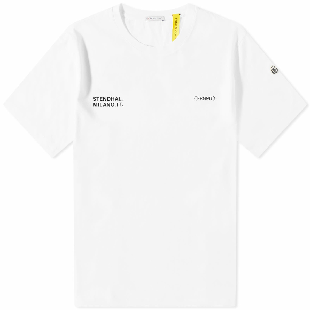 Moncler Men's Genius x Fragment T-Shirt in White Moncler