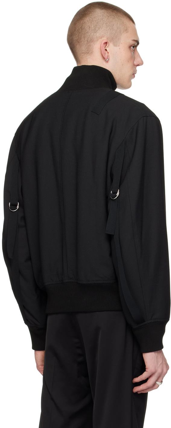 Helmut Lang Black Seatbelt Bomber Jacket Helmut Lang